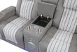 U8000 GREY PWR REC SOFA/PWR CON REC LOVESEAT/PWR RECLINER W/PHR - De Avenue Furniture