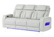 U8611 BLANCHE SILVER PWR REC SOFA WITH PHR AND LED - De Avenue Furniture