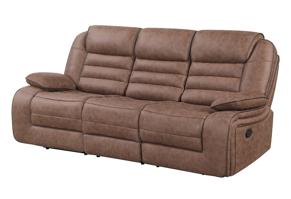 U2250 BROWN RECLINING SOFA - De Avenue Furniture