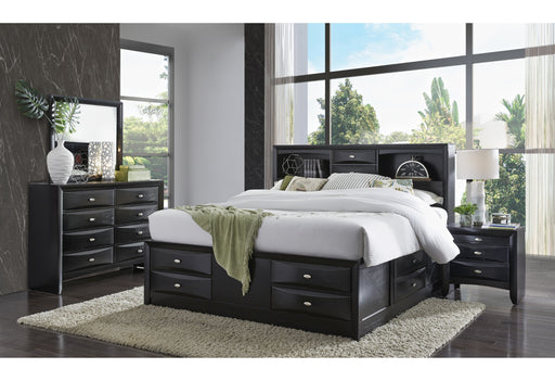 LINDA BLACK KING BED GROUP - De Avenue Furniture
