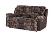 U6028 BROWN CONSOLE RECLINING LOVESEAT - De Avenue Furniture