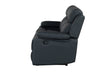 U6026 BLACK PU 72A RECLINING SOFA WITH LED - De Avenue Furniture