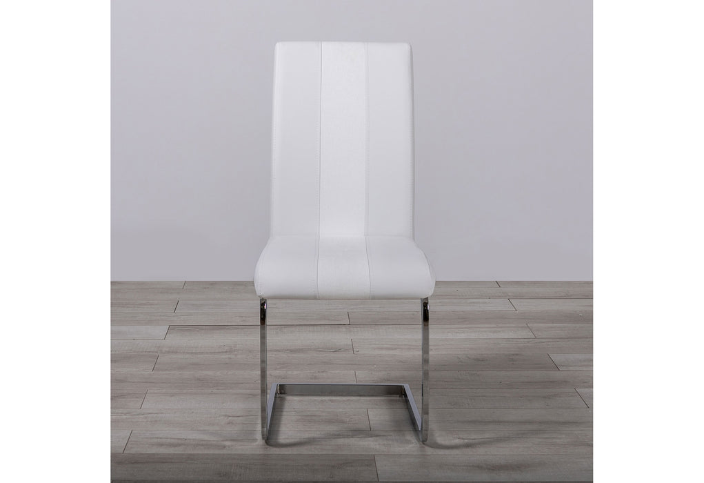 D915 WHITE DINING CHAIR - De Avenue Furniture