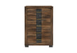OPTIMUS BROWN/BLACK CHEST - De Avenue Furniture
