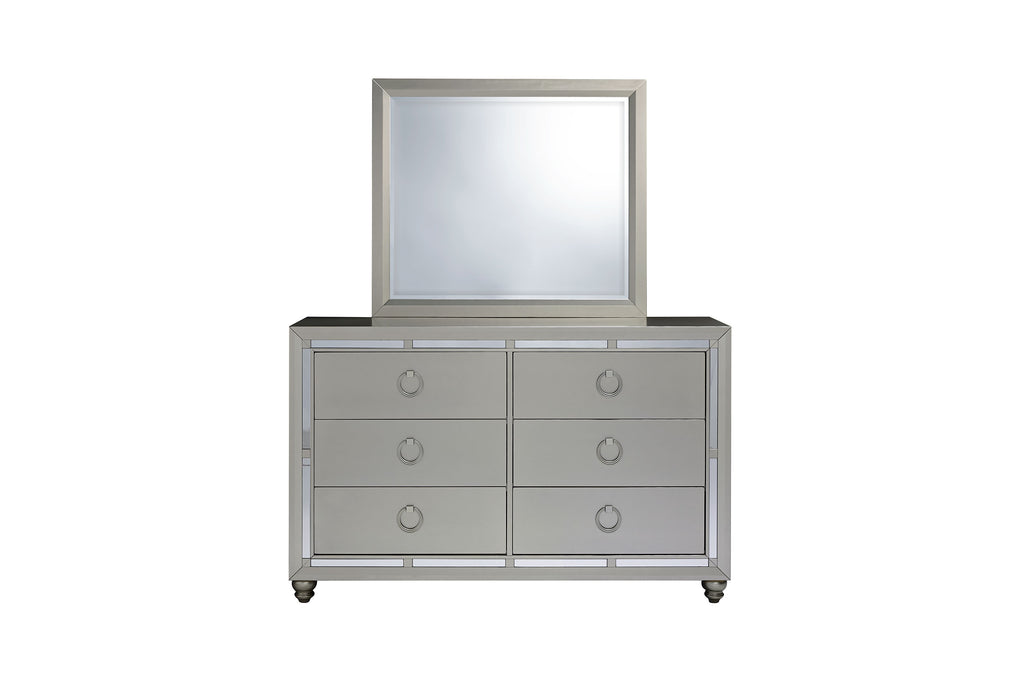 RILEY SILVER FULL BED GROUP - De Avenue Furniture