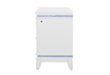 ALINA WHITE NIGHTSTAND WITH LED AND USB - De Avenue Furniture