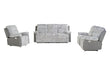 U6028 GREY RECLINING SOFA/CONSOLE RECLINING LOVESEAT/GLIDER RECLINER - De Avenue Furniture