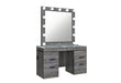 LEXI GREY VANITY WITH SPEAKER - De Avenue Furniture