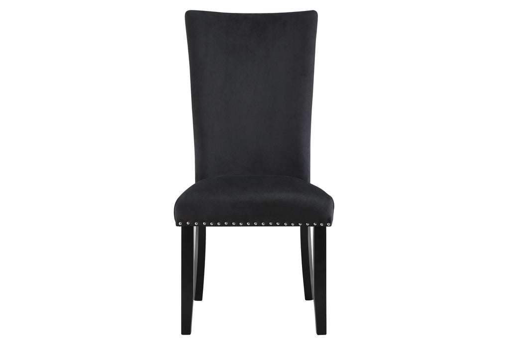 D02 DINING TABLE + 6 D03 BLACK DINING CHAIRS - De Avenue Furniture