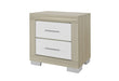 EMMA NATURAL/WHITE NIGHTSTAND - De Avenue Furniture