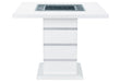 MONACO WHITE BAR TABLE + 8 MONACO BS-N - De Avenue Furniture