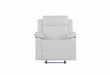 U6026 BLANCHE WHITE GLIDER RECLINER WITH LED - De Avenue Furniture