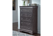 POMPEI METALLIC GREY QUEEN BED W/LED, DRESSER, MIRROR AND NIGHTSTAND - De Avenue Furniture
