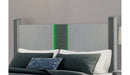 LOGAN SILVER QUEEN BED WITH LED AND SPEAKERS - De Avenue Furniture