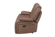 U2250 BROWN RECLINING SOFA - De Avenue Furniture