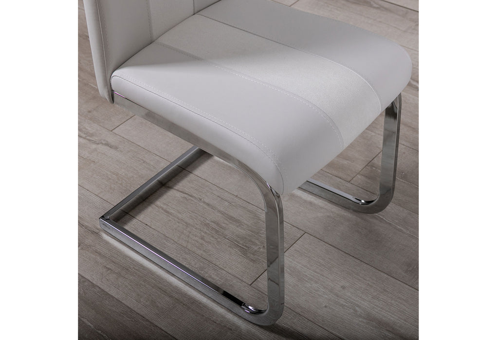 D915 WHITE DINING CHAIR - De Avenue Furniture
