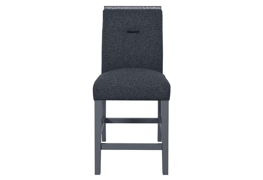 MONACO DARK GREY BAR TABLE AND 8 MONACO DARK GREY BAR STOOLS - De Avenue Furniture
