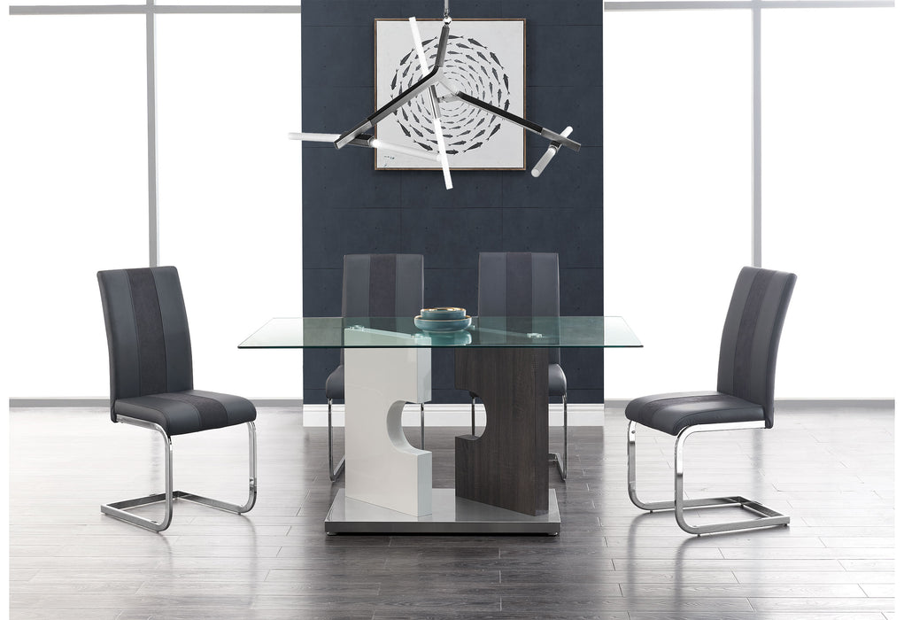 D219DT + 8 D915DC GREY - De Avenue Furniture