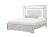 CLARA BEIGE KING BED WITH LED - De Avenue Furniture
