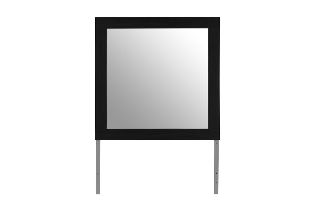 EMMA BLACK/GREY MIRROR - De Avenue Furniture