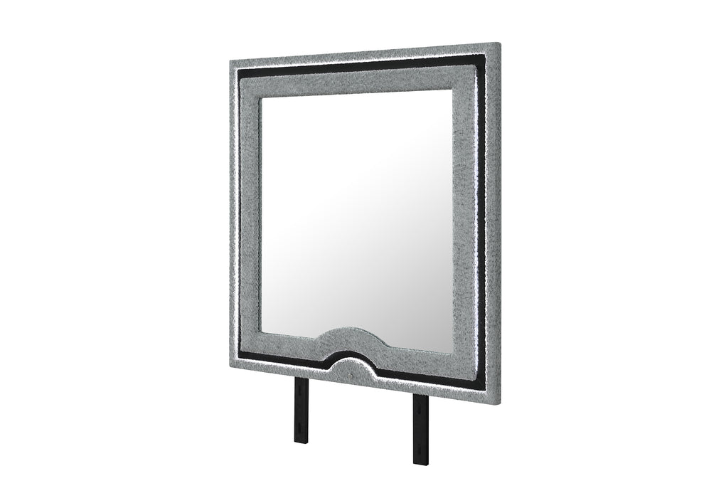 ISABELLA GREY MIRROR WITH LED - De Avenue Furniture
