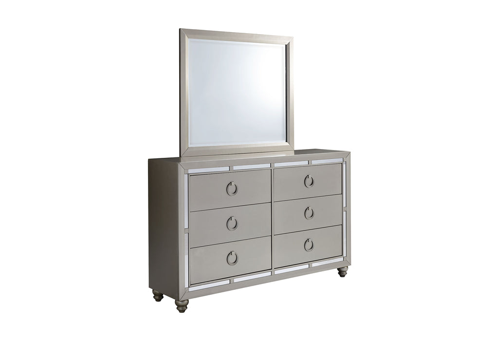 RILEY SILVER MIRROR - De Avenue Furniture
