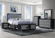 EMMA BLACK/GREY KING BED GROUP - De Avenue Furniture