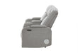 U8000 GREY PWR CONSOLE REC LOVESEAT W/PHR, LED AND SPEAKER - De Avenue Furniture