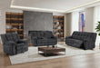 U6000 BLACK GLIDER RECLINER - De Avenue Furniture